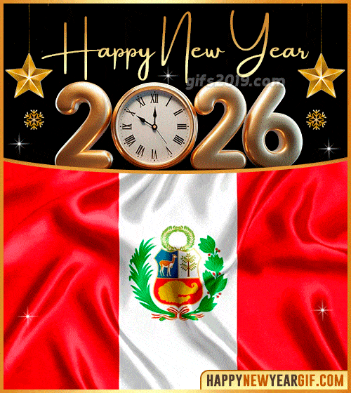 happy new year 2026 gif flag of peru