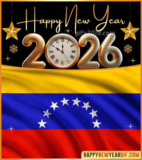 happy new year 2026 gif flag of venezuela
