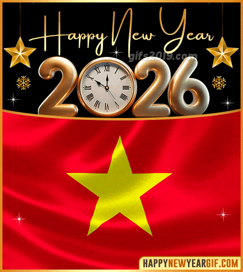 happy new year 2026 gif flag of vietnam