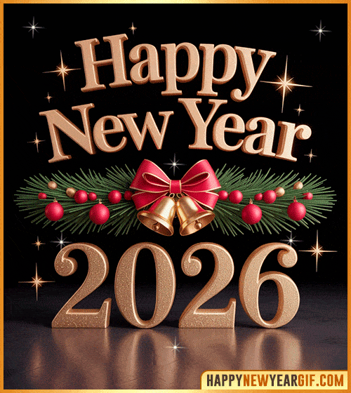 happy new year 2026 gif