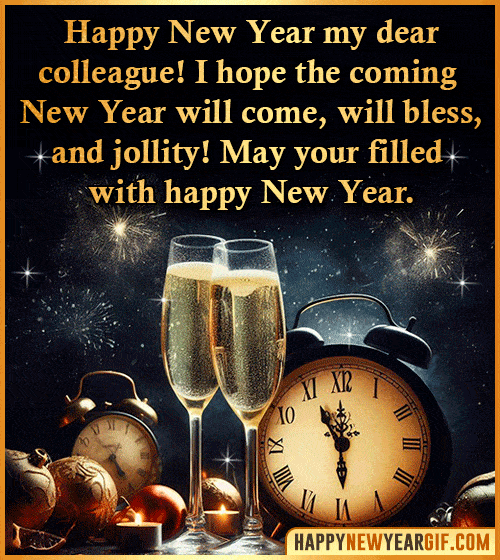 happy new year dear colleague jolly blessed