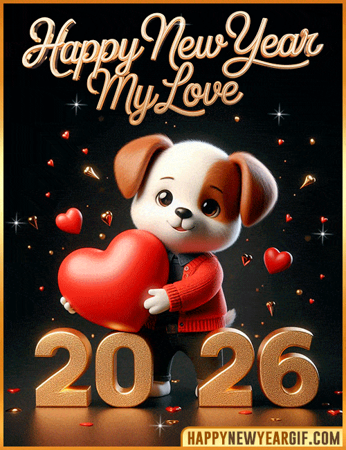 happy new year my love 2026 gif for whatsapp