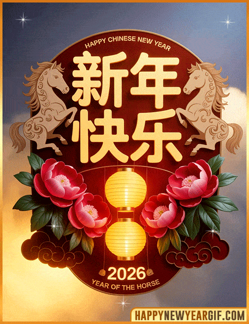 horse 2026 animated symbol