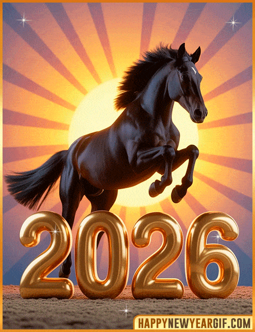 horse 2026 gif digital art