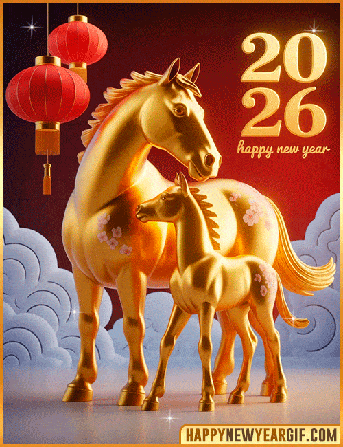 lucky horse 2026 gif