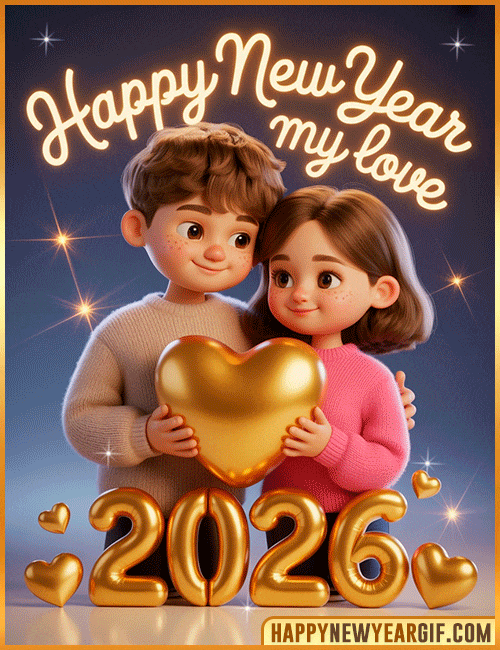 my love happy new year 2026 gif