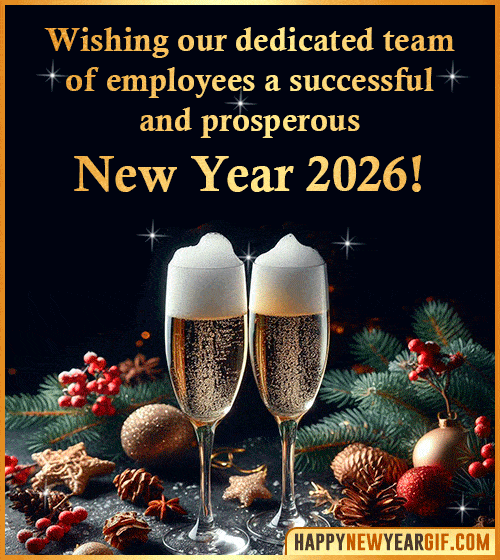 wishing team successful new year 2026 gif