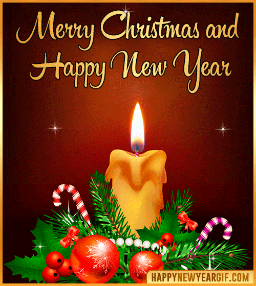Happy New Year 2024 Animated Gif For Christmas Wishes