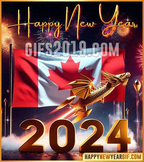 dragon chinese new year wish 2024 gif flag of canada