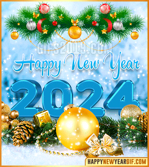 Best Happy New Year 2024 GIFs, Wishes, and Images 🥂🎇 (2024)