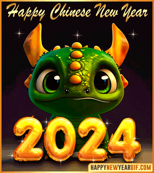 happy chinese new year 2024 gif
