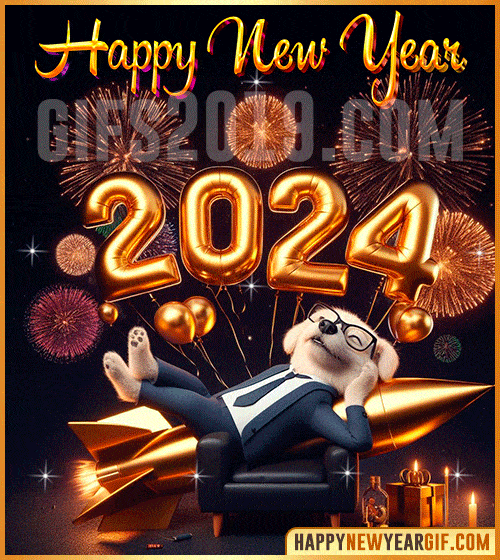 Happy New Year 2024 Funny GiF ( ͡° ͜ʖ ͡°)