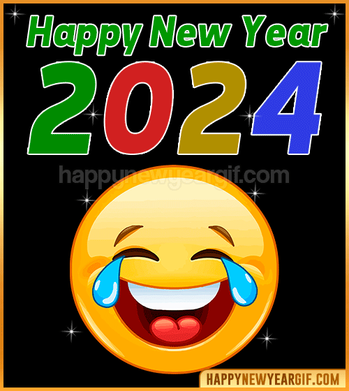 happy new year 2024 funny gif