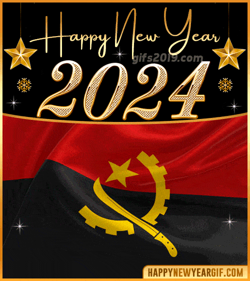 happy new year 2024 gif flag of angola