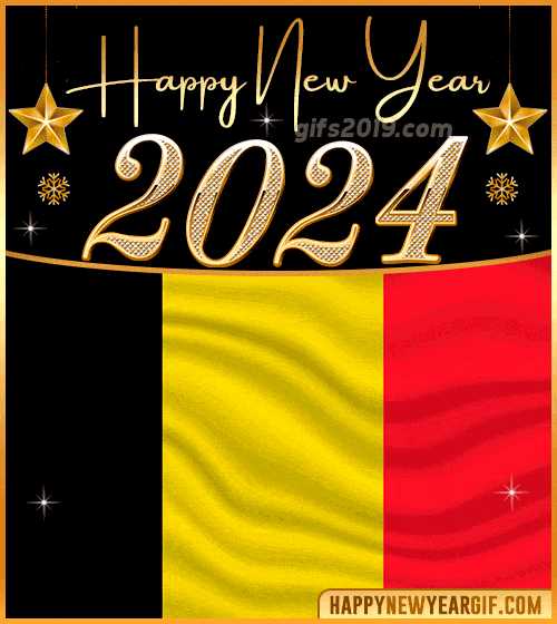 happy new year 2024 gif flag of belgica