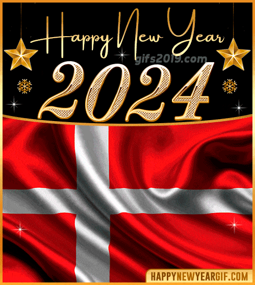 happy new year 2024 gif flag of dinamarca