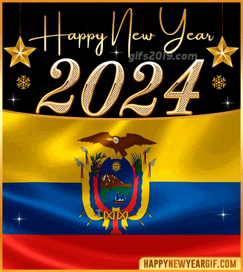 happy new year 2024 gif flag of ecuador
