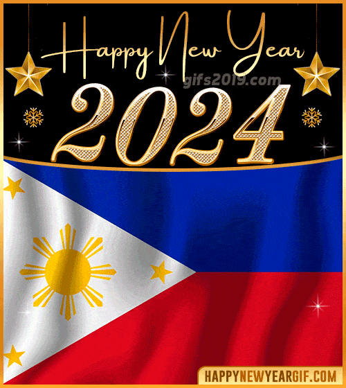 happy new year 2024 gif flag of filipinas