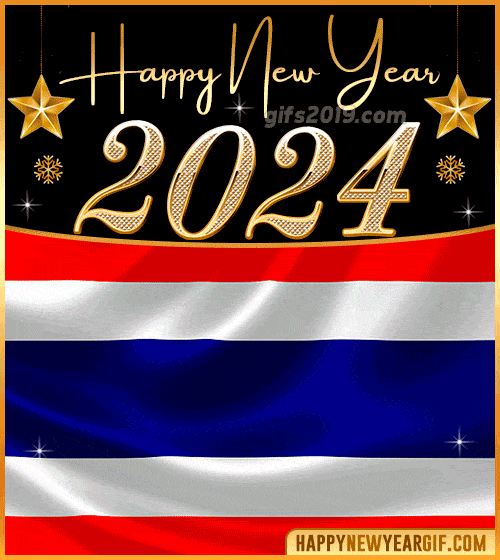 happy new year 2024 gif flag of tailandia
